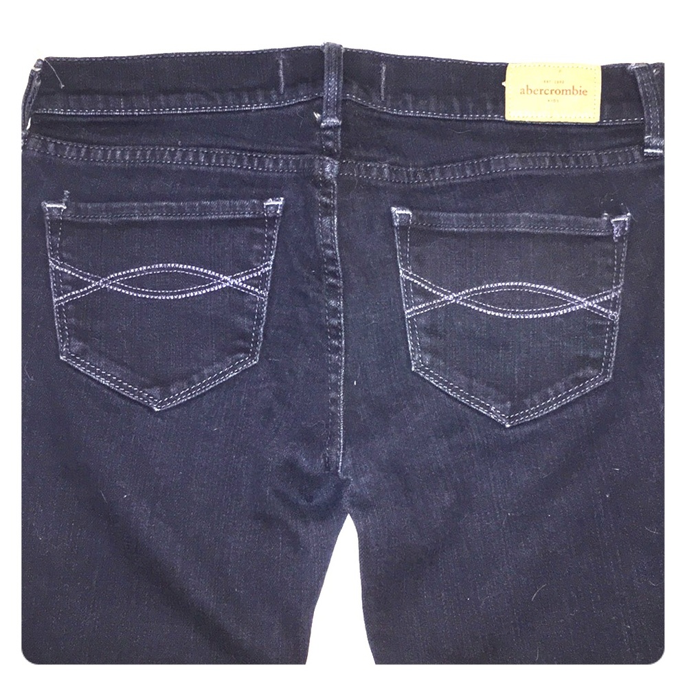 Dark Abercrombie Kids skinny “Cute Stretch” jeans